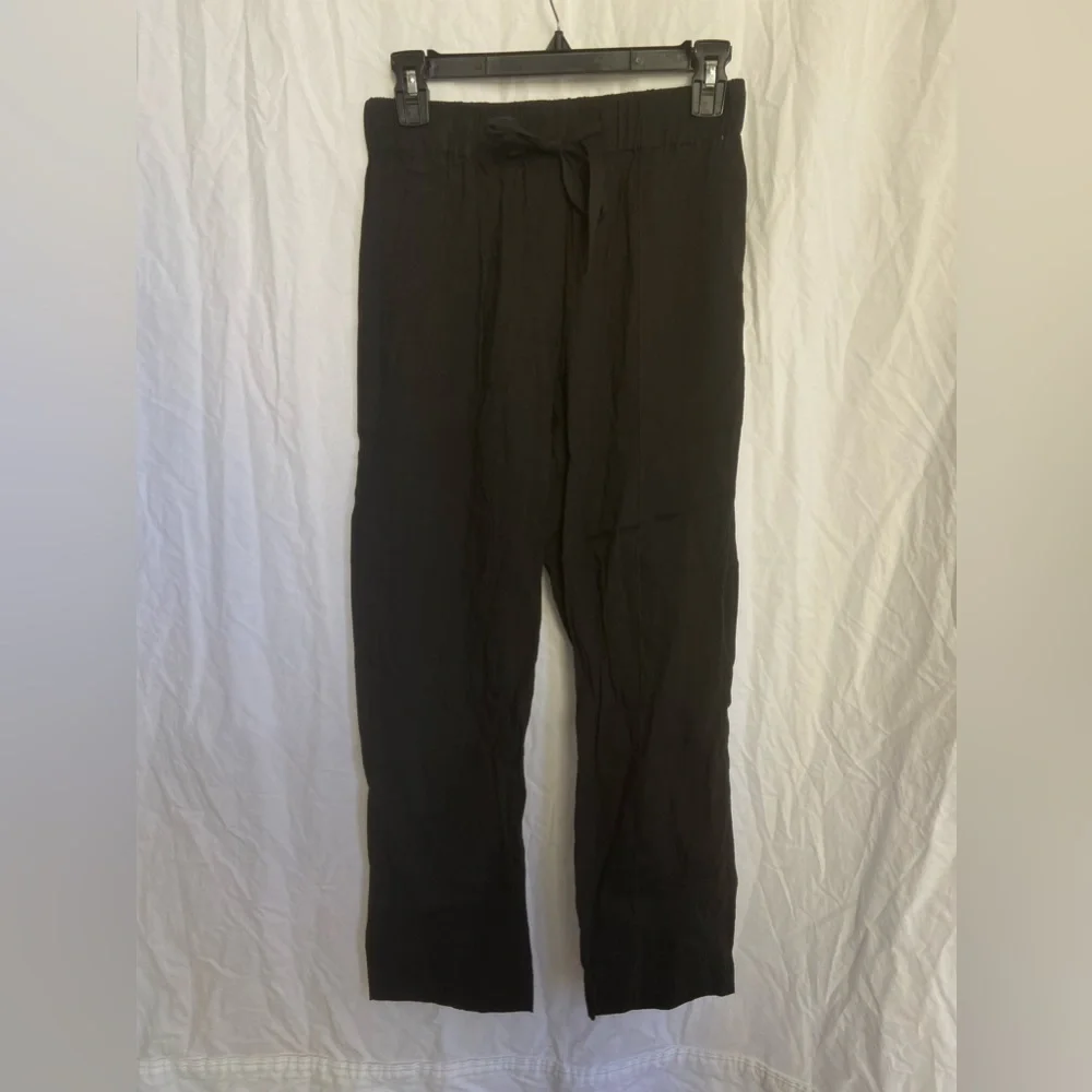 Aritzia Babaton Boho Linen Pants Lightweight Summer Trousers Relaxed Fit Size S